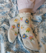 Alpine Meadow Bed Sock Pattern